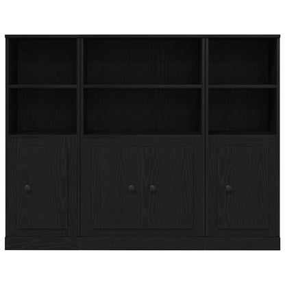 Highboard Schwarze Eiche 132 x 35,5 x 103,5 cm Holzwerkstoff