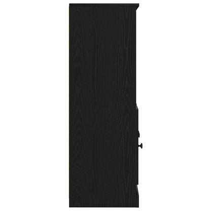 Highboard Schwarze Eiche 132 x 35,5 x 103,5 cm Holzwerkstoff