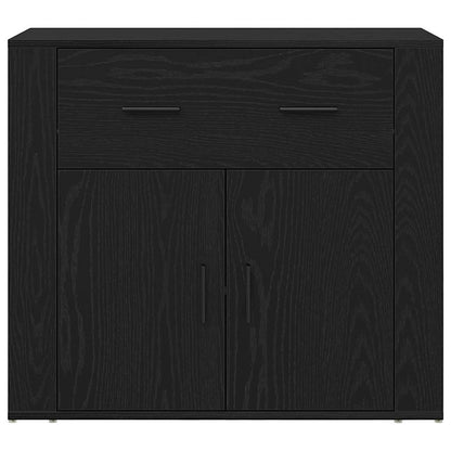 Hochboard Schwarze Eiche 80 x 33 x 150 cm Holzwerkstoff