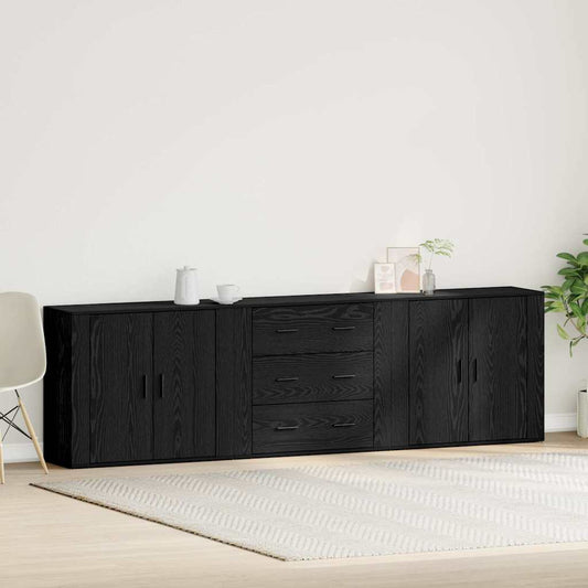 Sideboard Schwarze Eiche 240 x 33 x 70 cm Holzwerkstoff