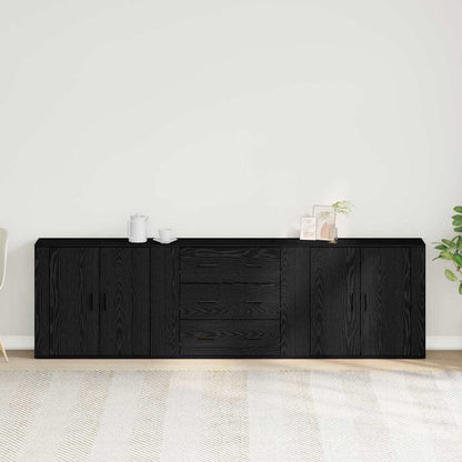 Sideboard Schwarze Eiche 240 x 33 x 70 cm Holzwerkstoff