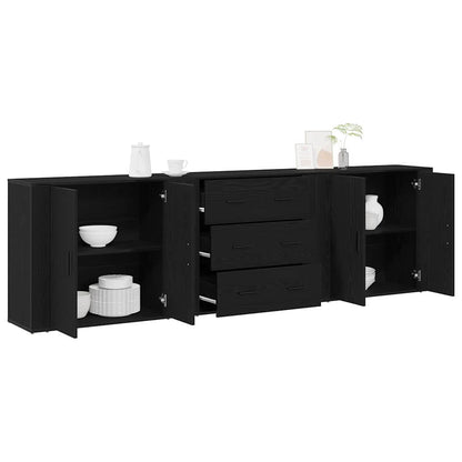 Sideboard Schwarze Eiche 240 x 33 x 70 cm Holzwerkstoff