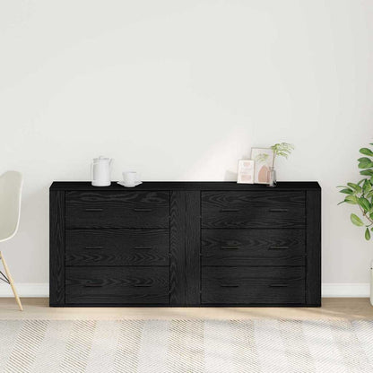 Sideboard Schwarze Eiche 160 x 33 x 70 cm Holzwerkstoff