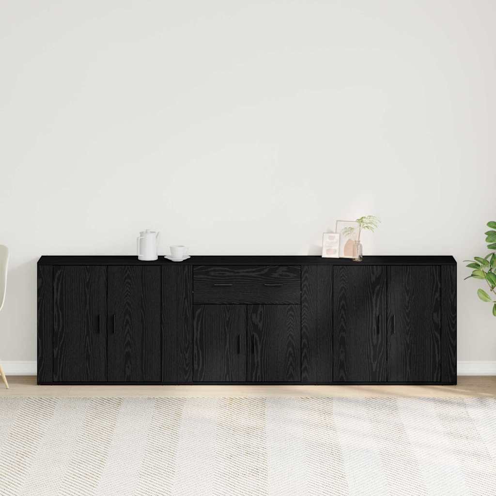 Sideboard Schwarze Eiche 240 x 33 x 70 cm Holzwerkstoff