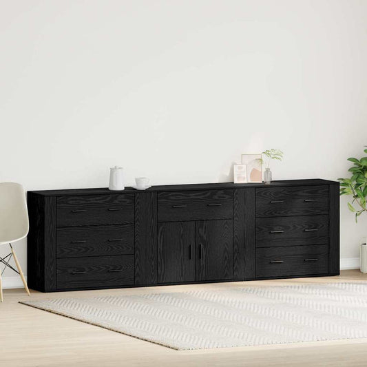 Sideboard Schwarze Eiche 240 x 33 x 70 cm Holzwerkstoff