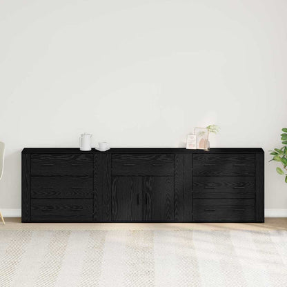 Sideboard Schwarze Eiche 240 x 33 x 70 cm Holzwerkstoff
