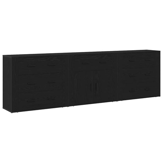 Sideboard Schwarze Eiche 240 x 33 x 70 cm Holzwerkstoff