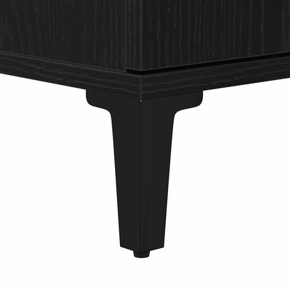 Badezimmermöbel Set mit Speicher 3 pcs Schwarz 30 x 30 x 180 cm