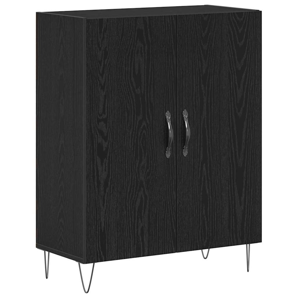 Hochboard 2 pcs Schwarze Eiche 70 x 34 x 180 cm Holzwerkstoff