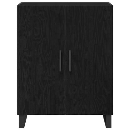 Highboard Schwarz-Eiche 69.5x34x180 cm Holzwerkstoff