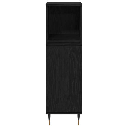 Badezimmermöbel Set 3 pcs Schwarze Eiche 30 x 30 x 190 cm