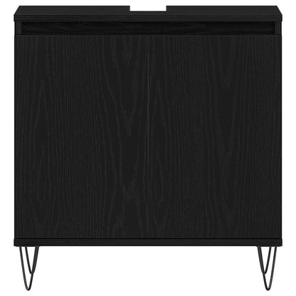 Badezimmermöbel Set 3 pcs Schwarze Eiche 30 x 30 x 190 cm