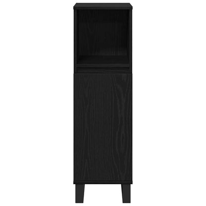 Badezimmermöbel Set mit Speicher 3 pcs Schwarz 30 x 30 x 190 cm