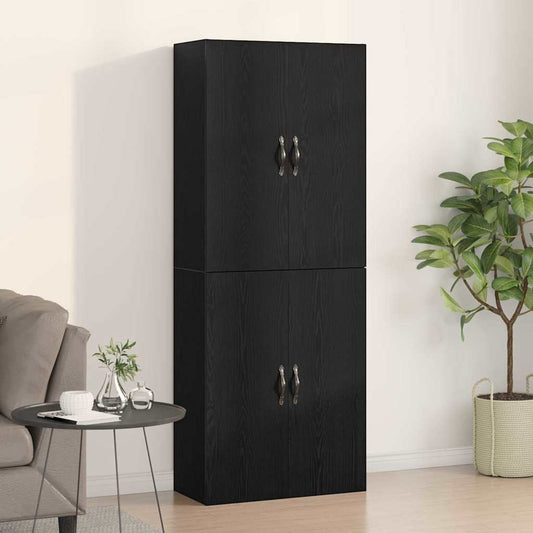 Wandschrank 2 pcs Schwarze Eiche 69.5 x 34 x 90 cm