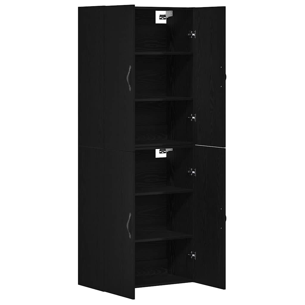 Wandschrank 2 pcs Schwarze Eiche 69.5 x 34 x 90 cm