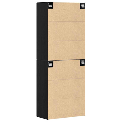 Wandschrank 2 pcs Schwarze Eiche 69.5 x 34 x 90 cm
