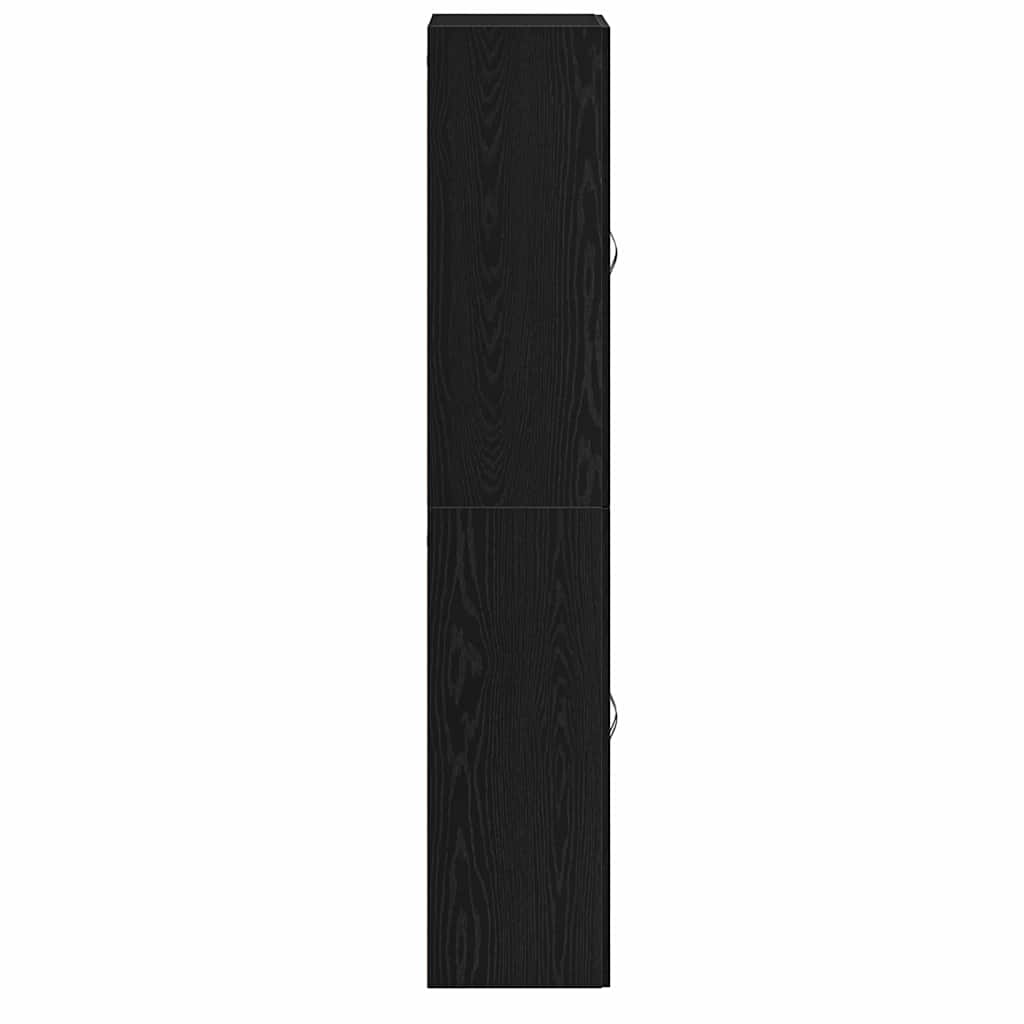 Wandschrank 2 pcs Schwarze Eiche 69.5 x 34 x 90 cm