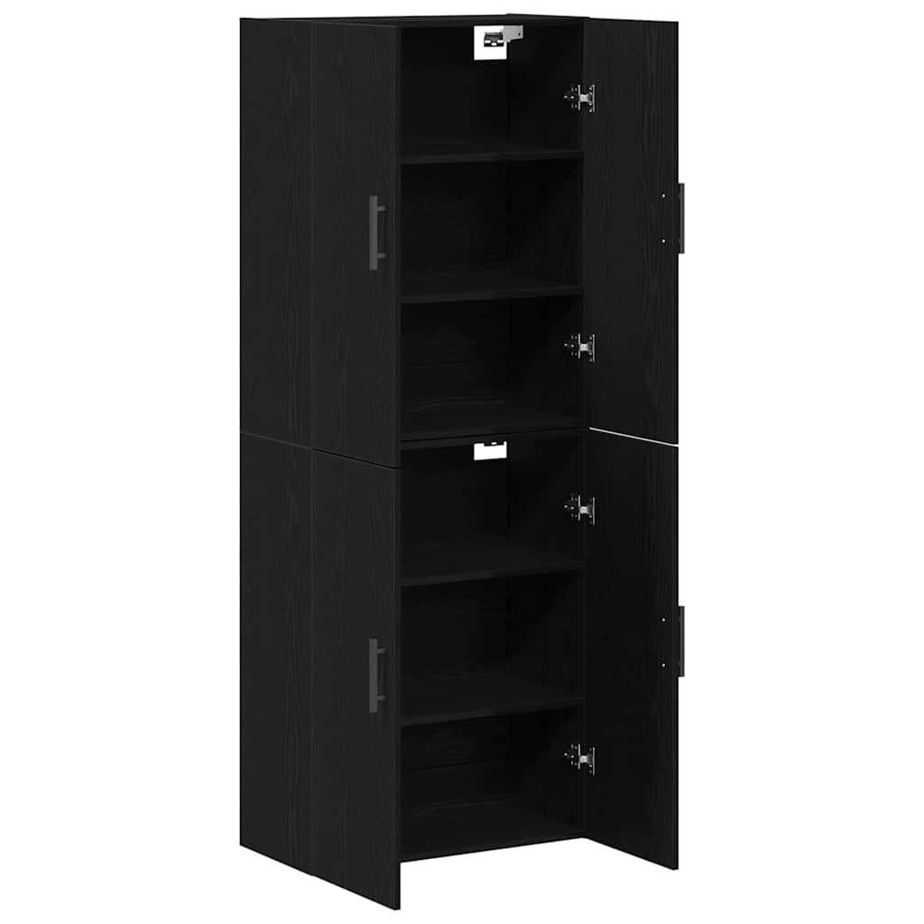 Wandschrank 2 pcs Schwarze Eiche 69.5 x 34 x 90 cm