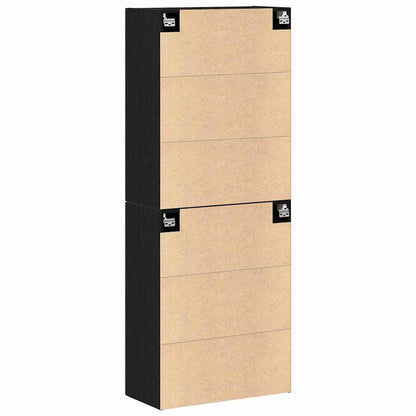 Wandschrank 2 pcs Schwarze Eiche 69.5 x 34 x 90 cm