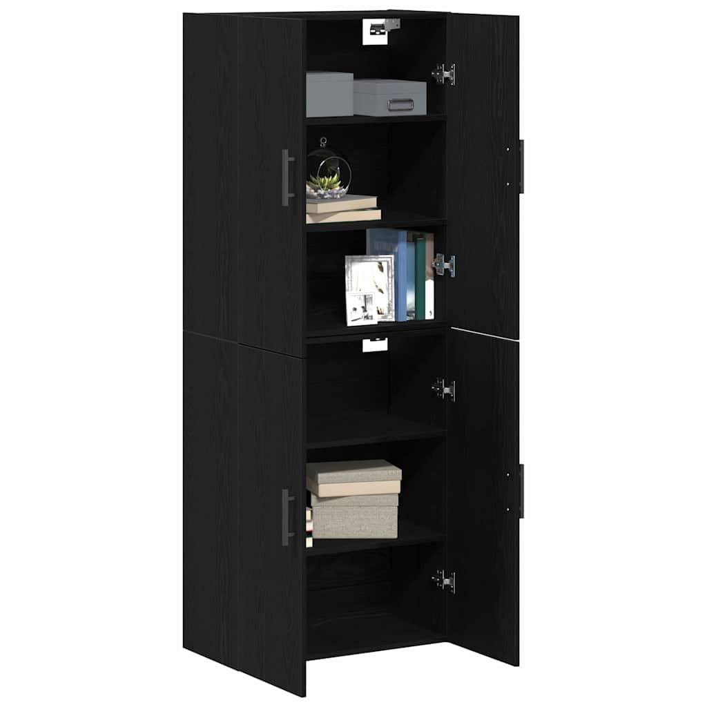 Wandschrank 2 pcs Schwarze Eiche 69.5 x 34 x 90 cm
