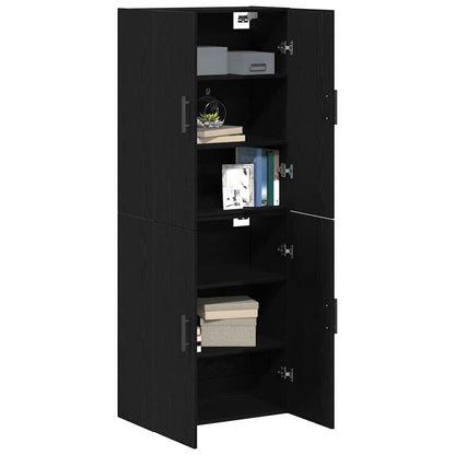 Wandschrank 2 pcs Schwarze Eiche 69.5 x 34 x 90 cm