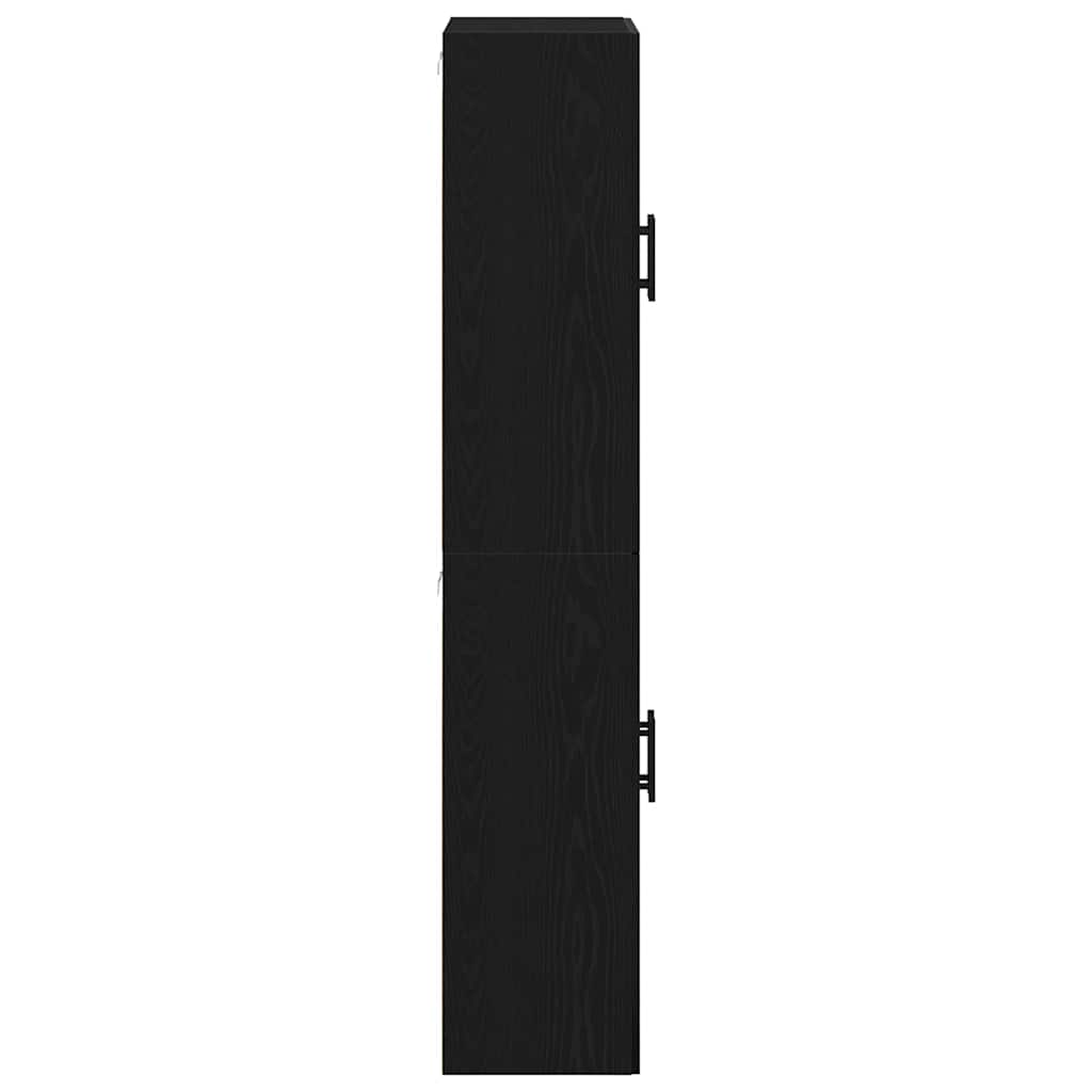 Wandschrank 2 pcs Schwarze Eiche 69.5 x 34 x 90 cm
