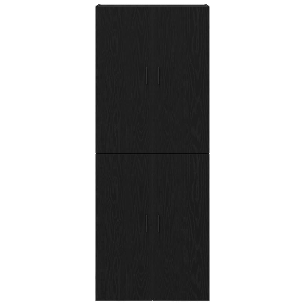Wandschrank 2 pcs Schwarze Eiche 69.5 x 34 x 90 cm