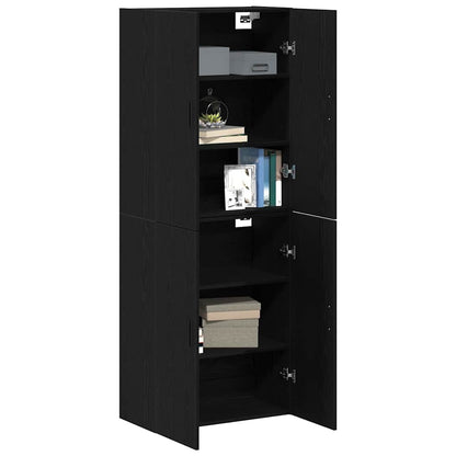 Wandschrank 2 pcs Schwarze Eiche 69.5 x 34 x 90 cm