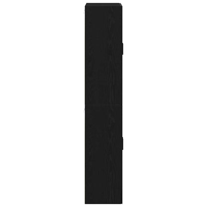 Wandschrank 2 pcs Schwarze Eiche 69.5 x 34 x 90 cm