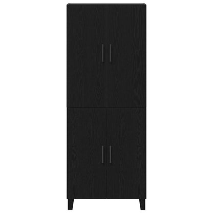 Sideboard 2 pcs Schwarze Eiche 69,5 x 34 x 180 cm Holzwerkstoff