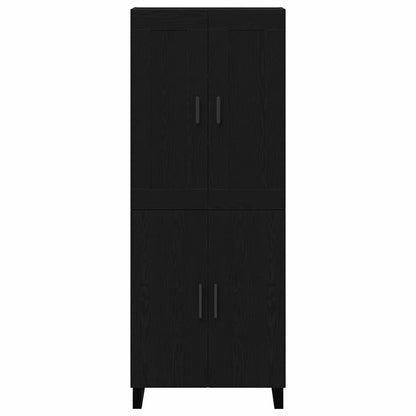 Hochboard 2 pcs Schwarze Eiche 69,5 x 34 x 180 cm Holzwerkstoff