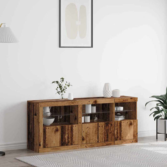 Sideboard Altholz 162 x 37 x 67 cm Holzwerkstoff
