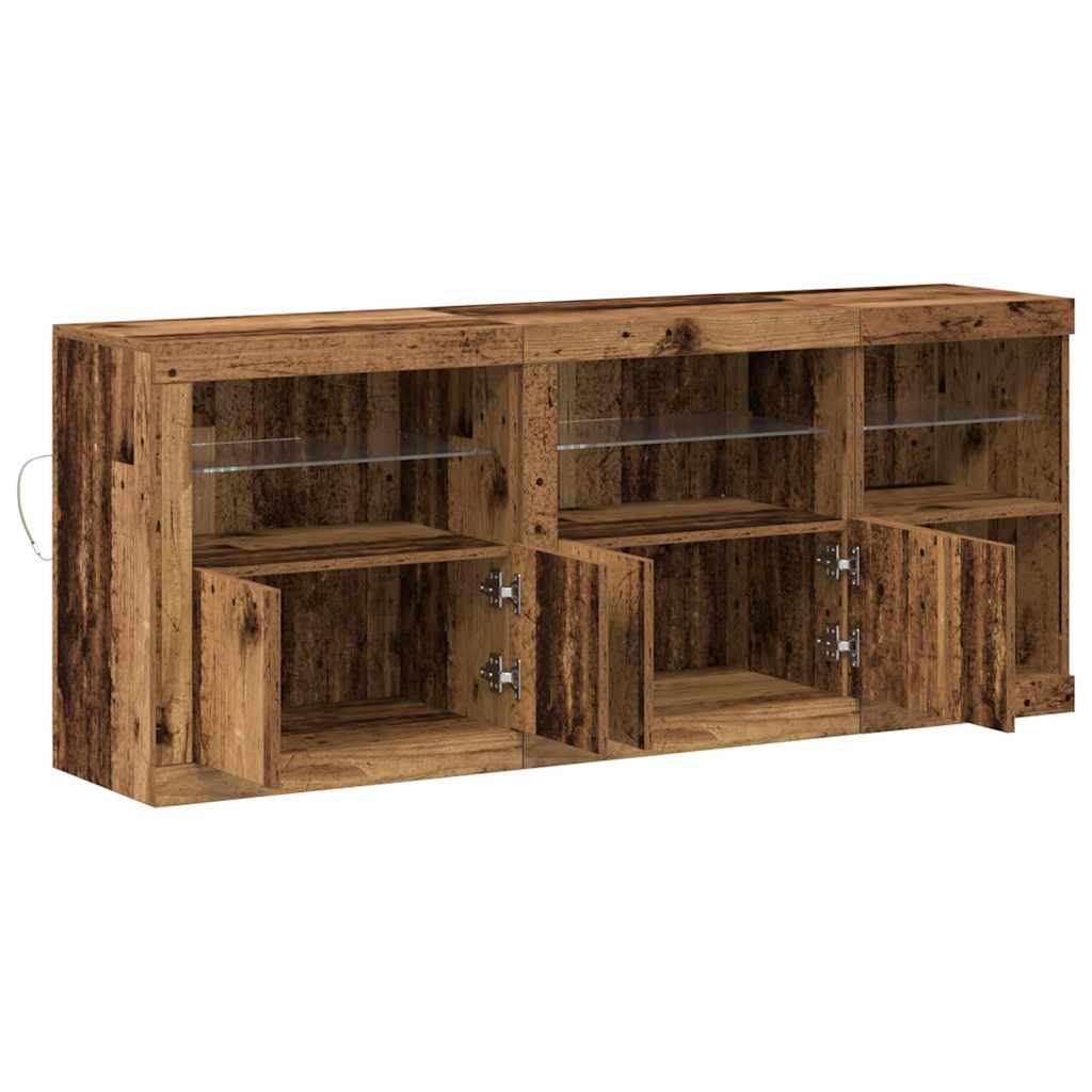 Sideboard Altholz 162 x 37 x 67 cm Holzwerkstoff