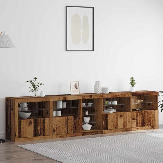 Sideboard Altholz 283 x 37 x 67 cm Holzwerkstoff
