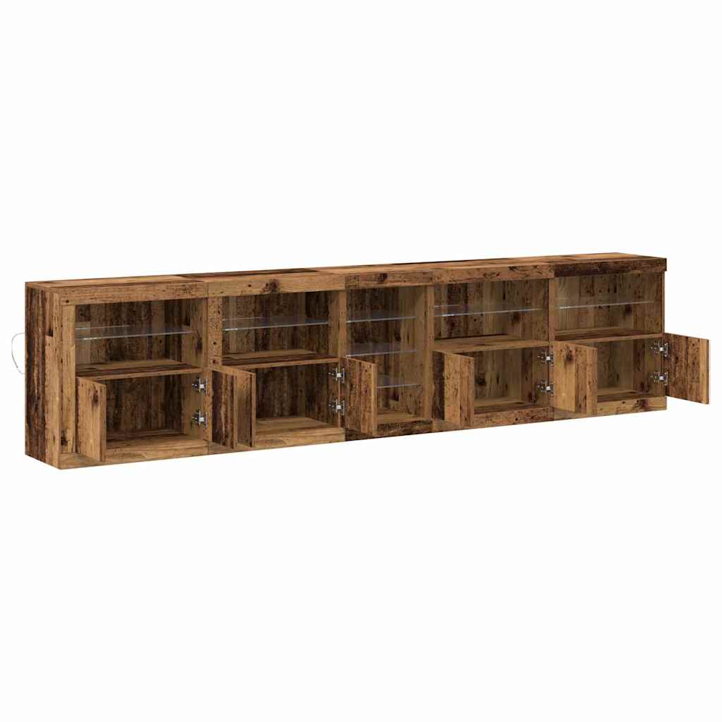 Sideboard Altholz 283 x 37 x 67 cm Holzwerkstoff