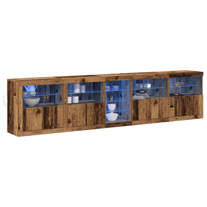 Sideboard Altholz 283 x 37 x 67 cm Holzwerkstoff