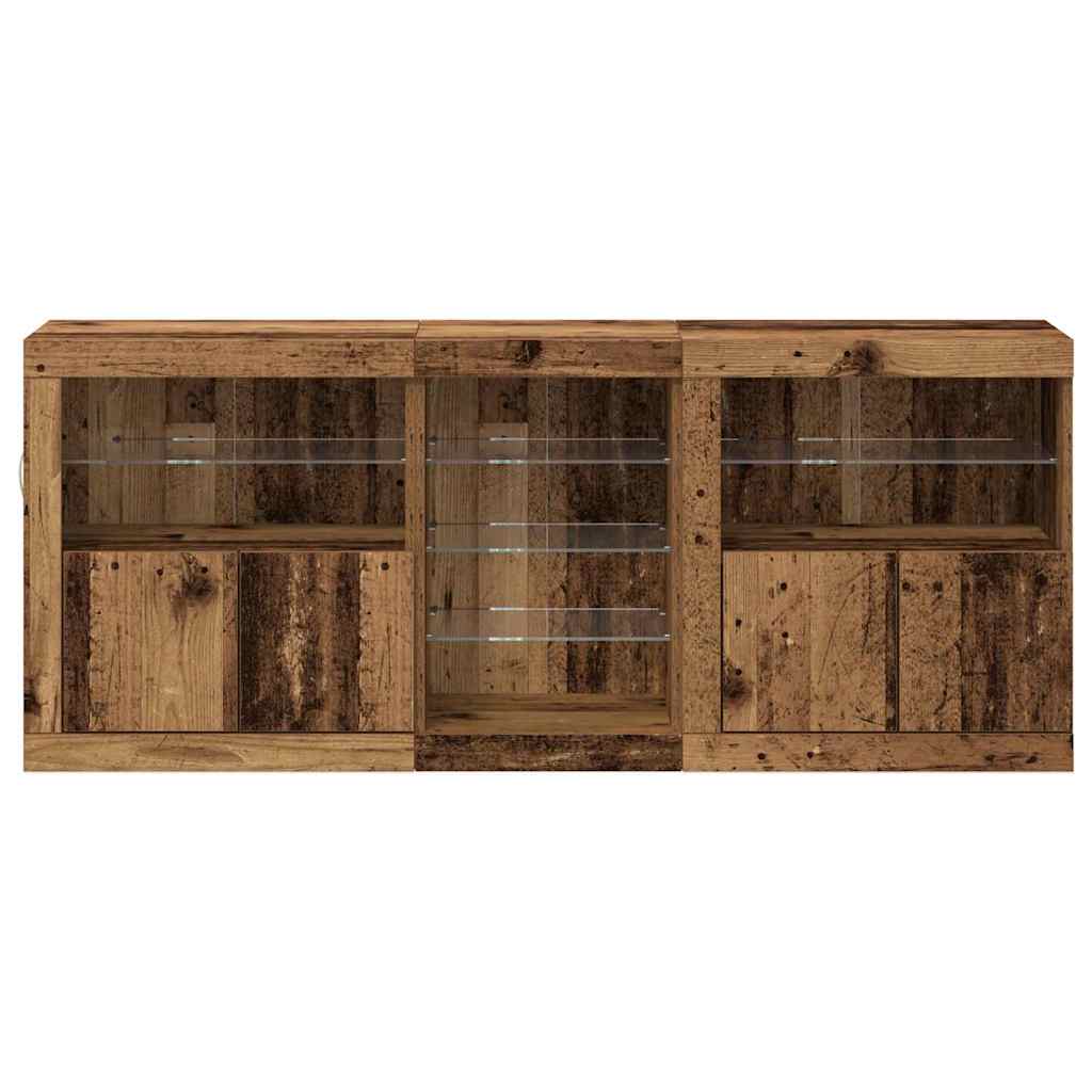 Sideboard Altholz 162 x 37 x 67 cm Holzwerkstoff