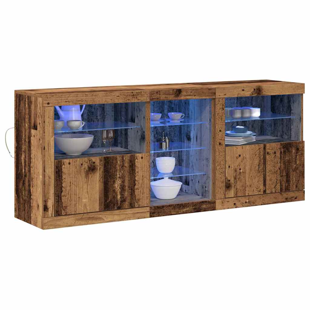 Sideboard Altholz 162 x 37 x 67 cm Holzwerkstoff