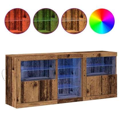 Sideboard Altholz 162 x 37 x 67 cm Holzwerkstoff