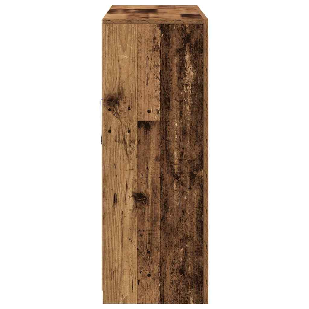 Sideboard 3 pcs Altholz 123 x 37 x 100 cm Holzwerkstoff
