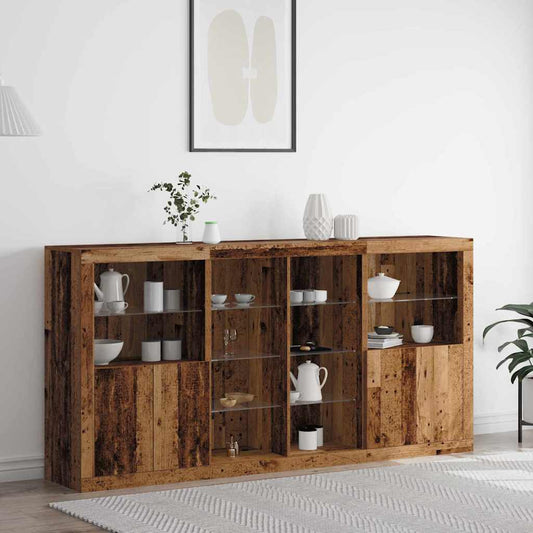Sideboard Altholz 202 x 37 x 100 cm Holzwerkstoff
