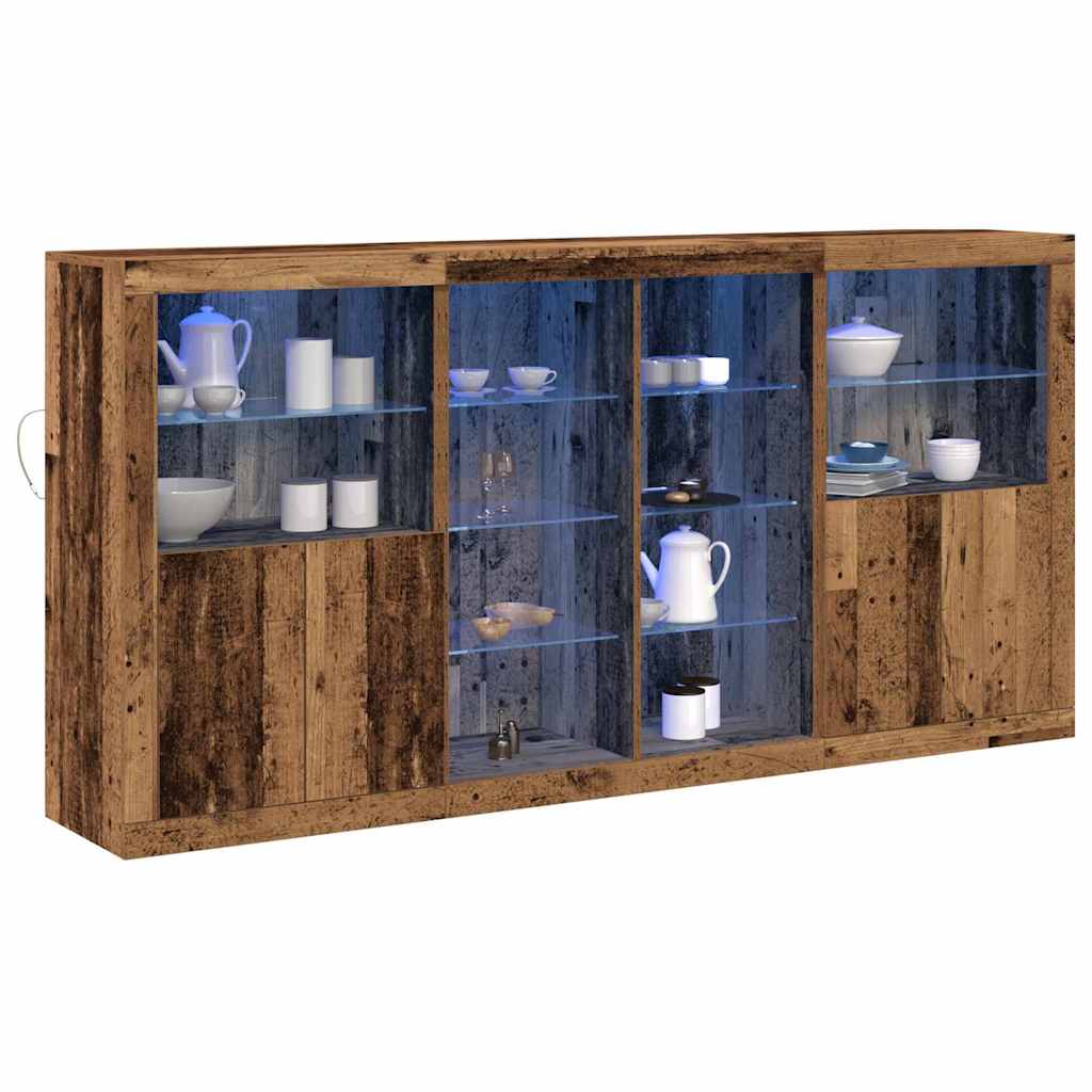 Sideboard Altholz 202 x 37 x 100 cm Holzwerkstoff