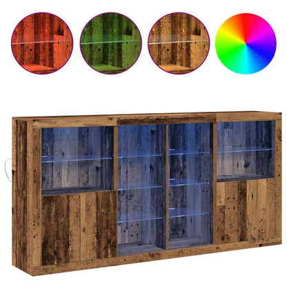 Sideboard Altholz 202 x 37 x 100 cm Holzwerkstoff
