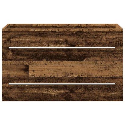 Waschbeckenunterschrank mit Becken mit Schubladen 2 pcs Altholz