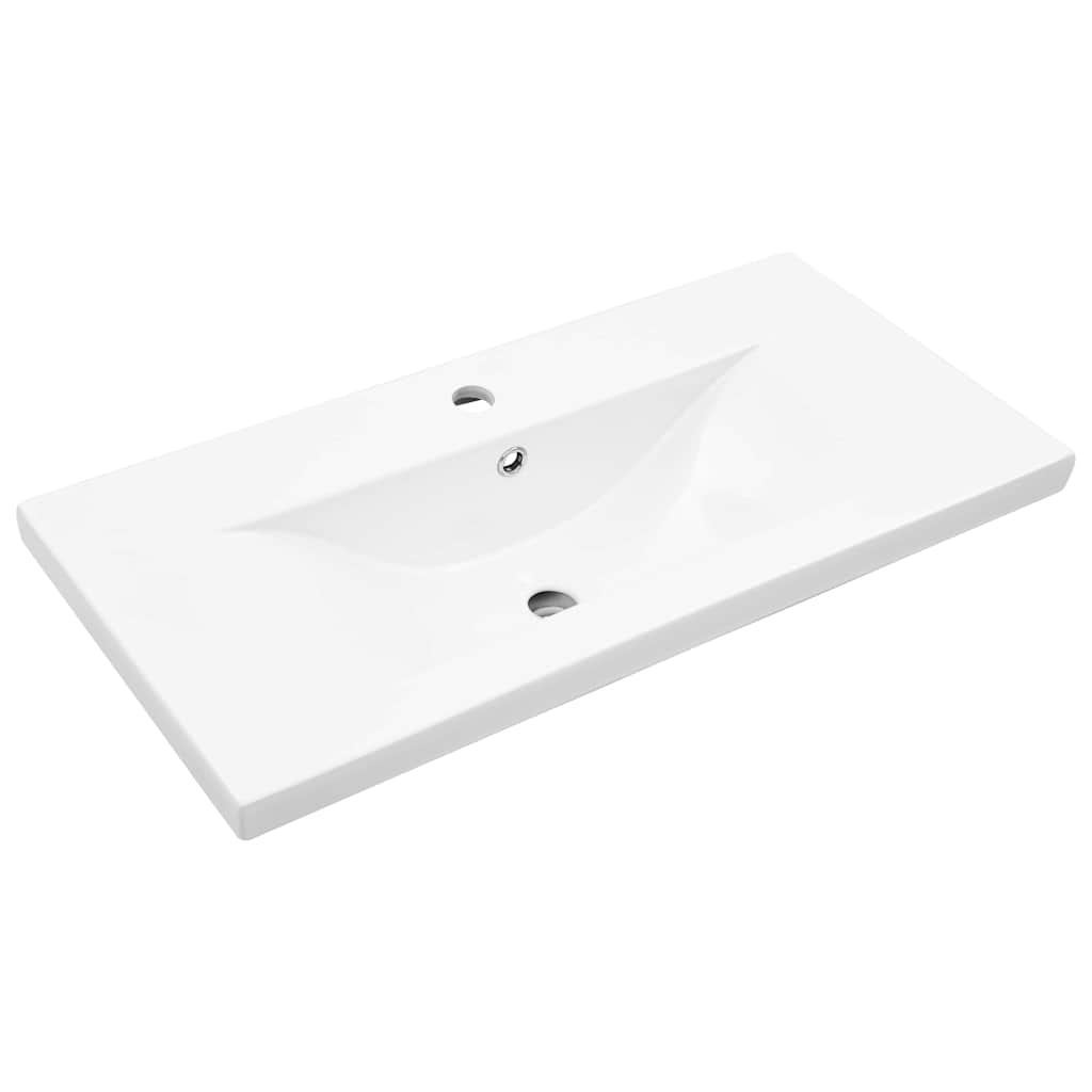 Spülenschrank mit Tür Schwarz Eichen-Optik 80 x 38.5 x 46 cm