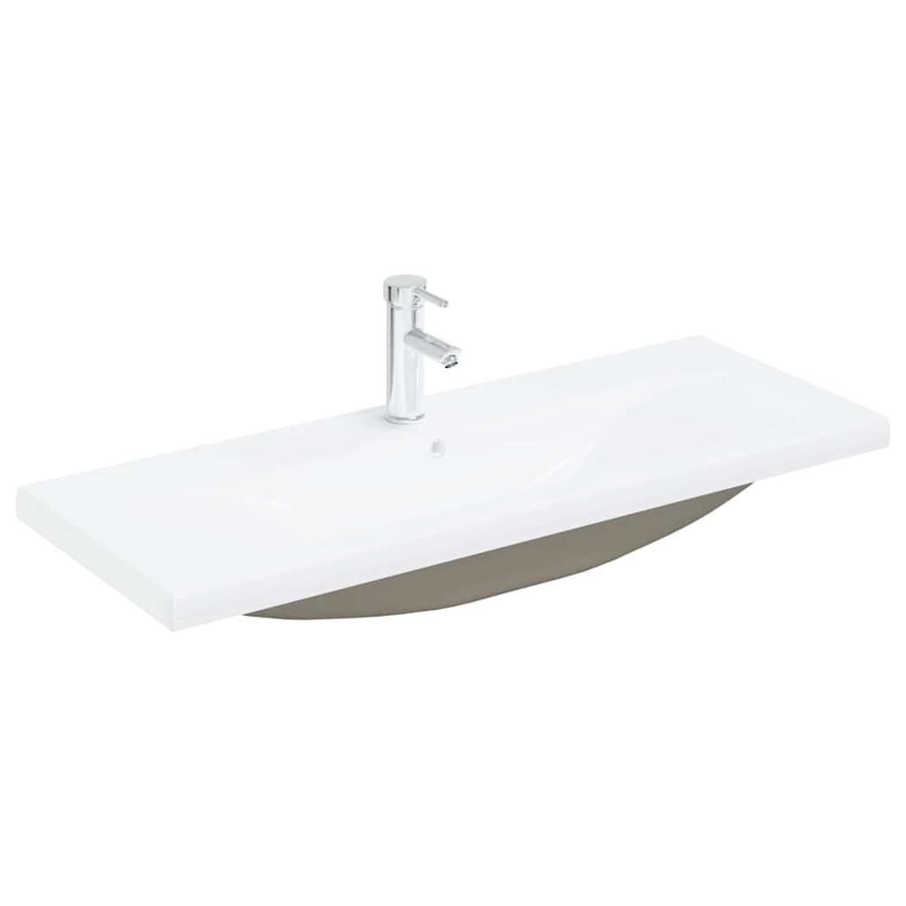 Waschbeckenunterschrank Schwarz Eichen-Optik 100 x 39 x 62 cm
