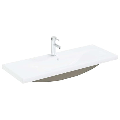 Waschbeckenunterschrank Schwarz Eichen-Optik 100 x 39 x 62 cm