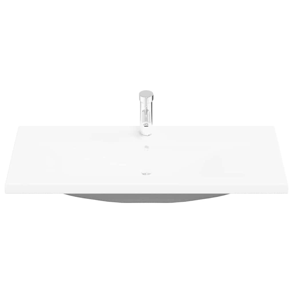 Waschbeckenunterschrank Schwarz Eichen-Optik 100 x 39 x 62 cm