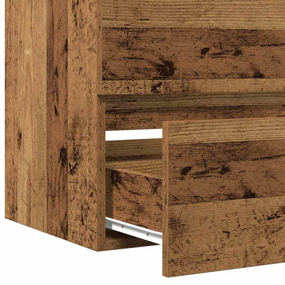 Waschbeckenunterschrank Schwarz Eichen-Optik 41 x 39 x 62 cm