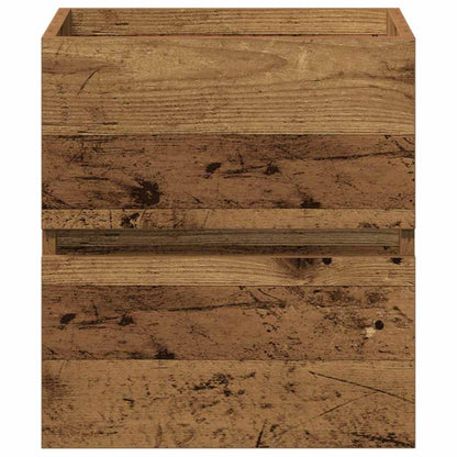 Waschbeckenunterschrank Schwarz Eichen-Optik 41 x 39 x 62 cm